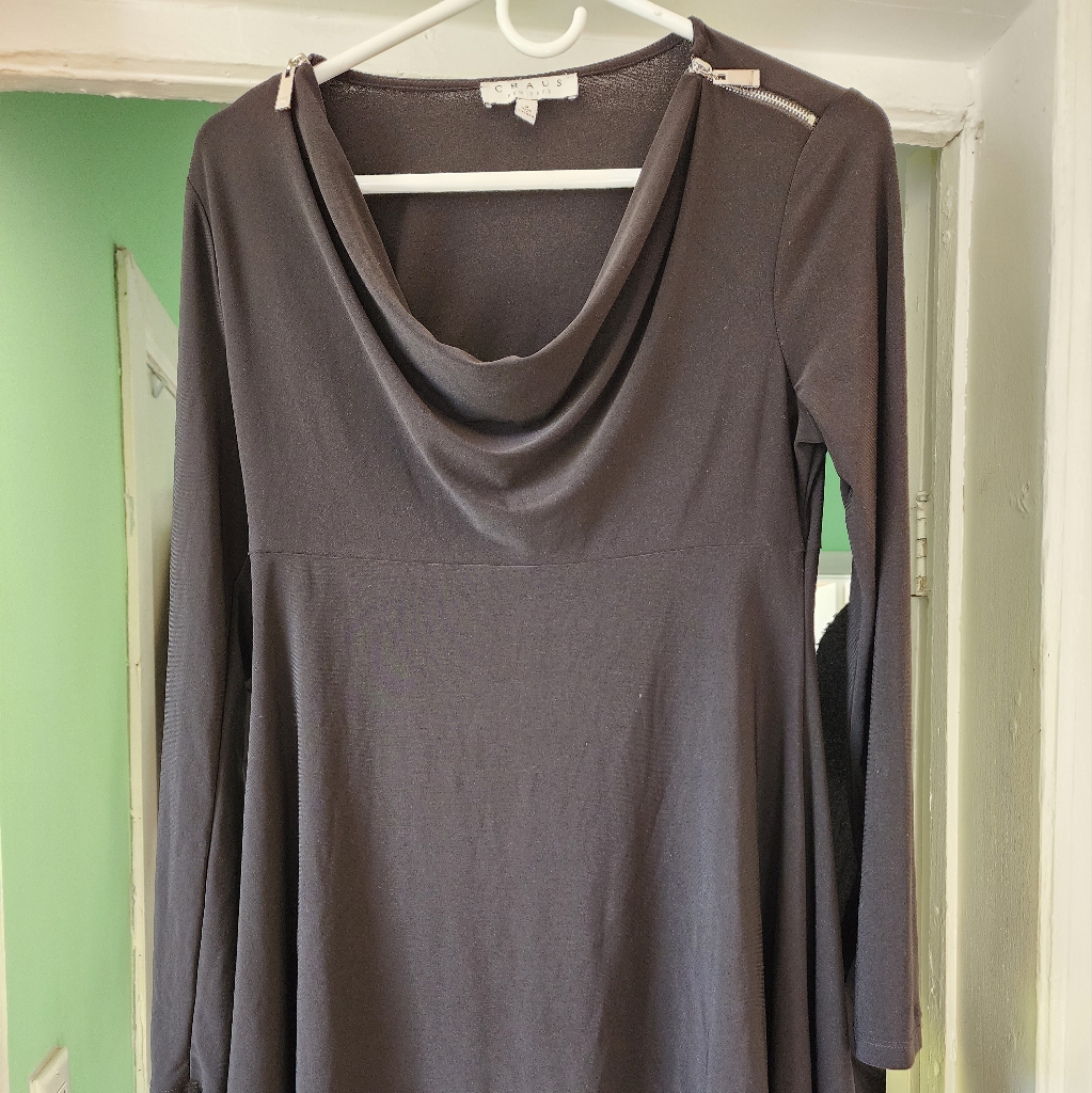 Chaus Women's Soft, Stretchy Black Top
